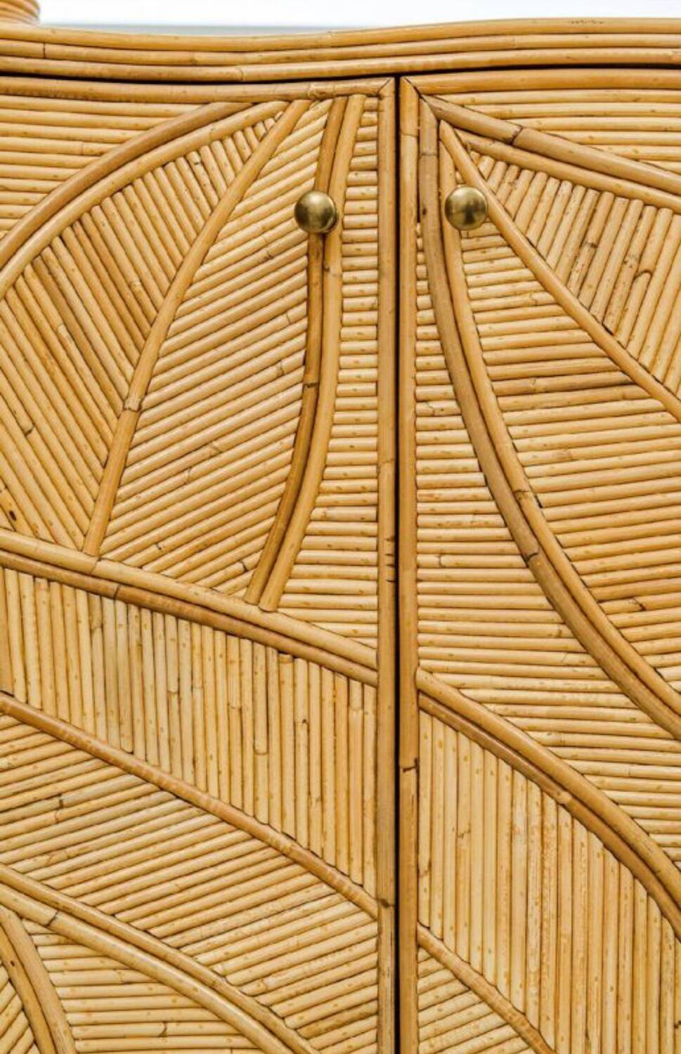 Rattan "leaves" enfilade
