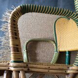 Paire de fauteuils en rotin