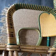 Paire de fauteuils en rotin