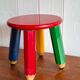 Tabouret crayon Memphis