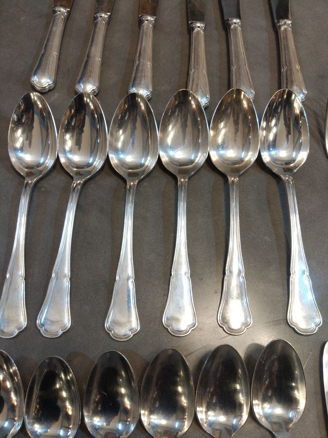 Ercuis silver-plated cutlery set