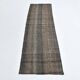 2x7 Short Brown Vintage Kilim Runner Rug, Kitchen Runner Rug, 72x230Cm