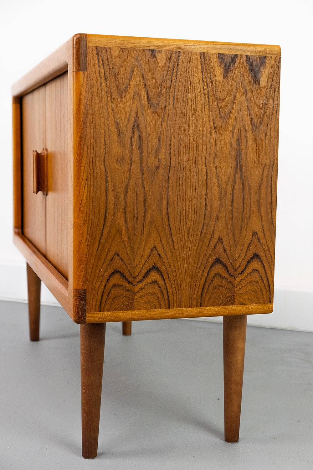 Danish Teak Sideboard with Tambour Doors from CFC Silkeborg, 1980s