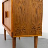 Danish Teak Sideboard with Tambour Doors from CFC Silkeborg, 1980s