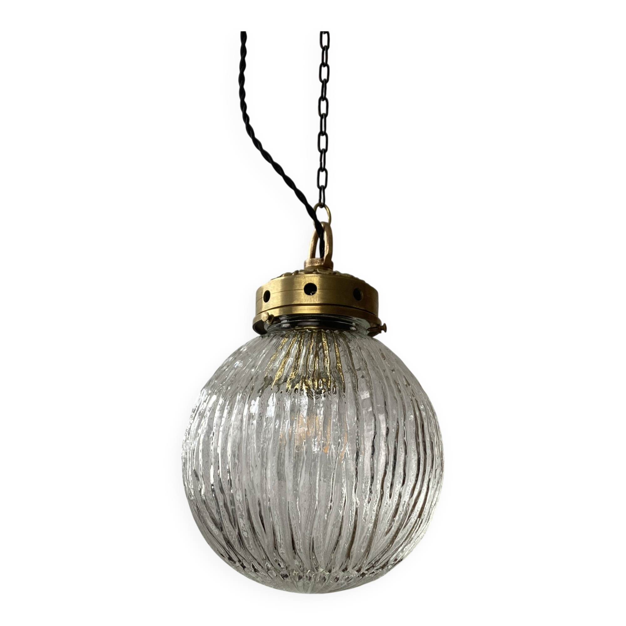 VINTAGE XL ART DECO CHANDELIER