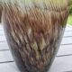 Large Cylindrical Vase in Murano Blown Art Glass/Gold Glitter
