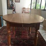 Solid cherry wood table with extension