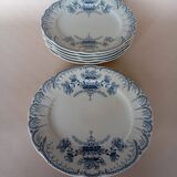 Flat plates ironstone St Amand Hamage 'Regency'