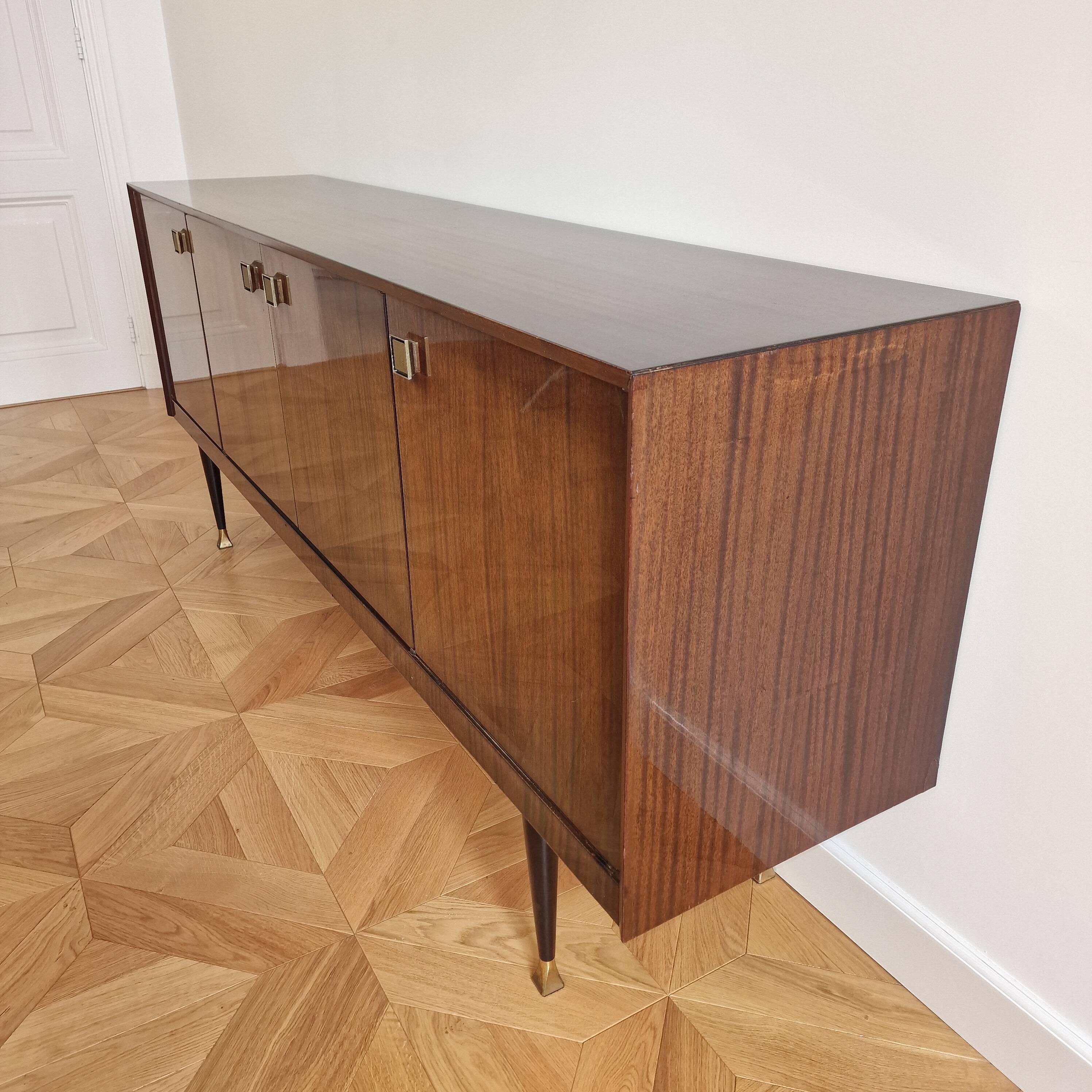 Mid-Century Modern Italian Mahogany Sideboard, 1960s