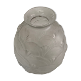 Vase art deco frosted glass