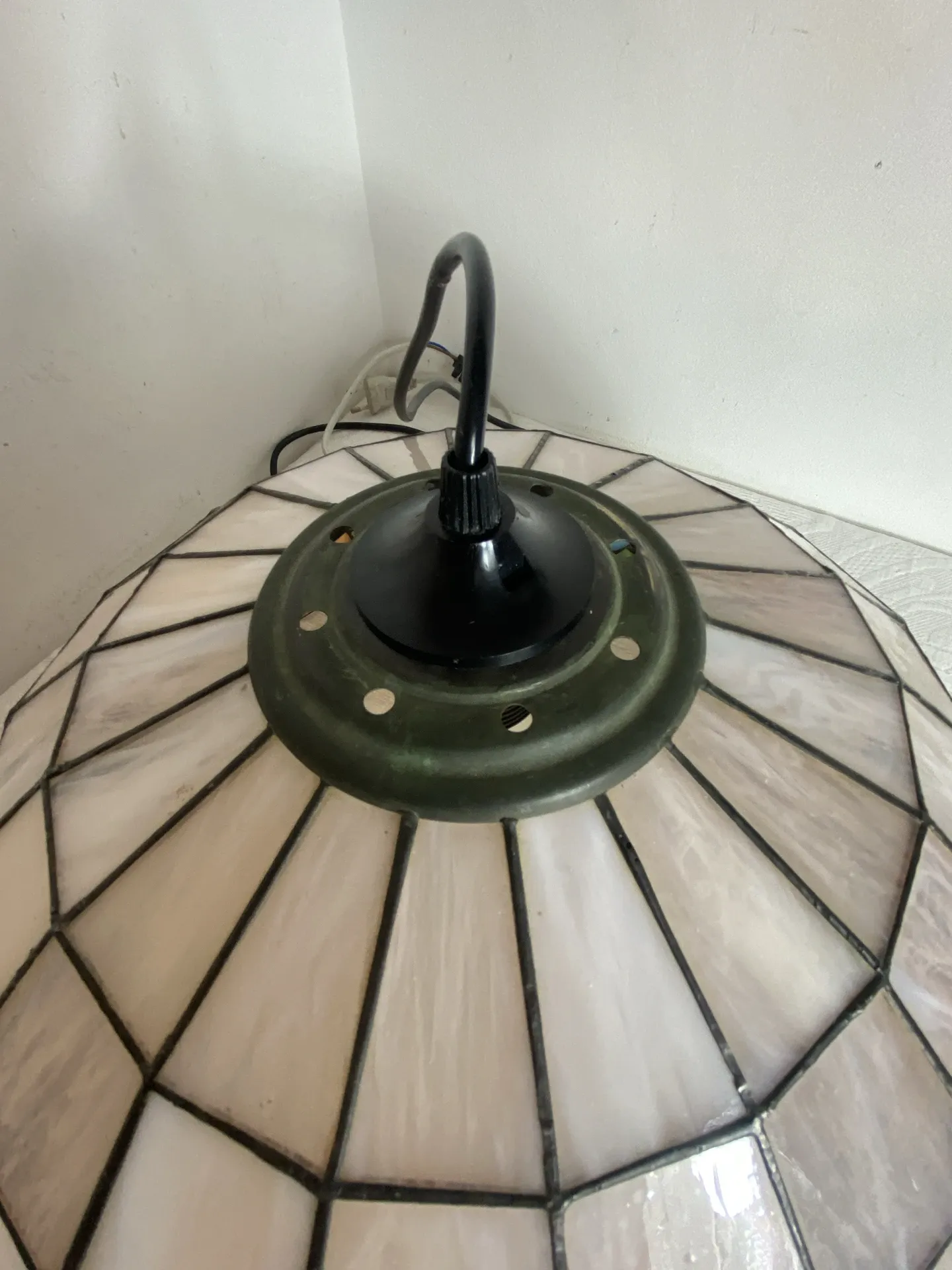 Stained glass pendant