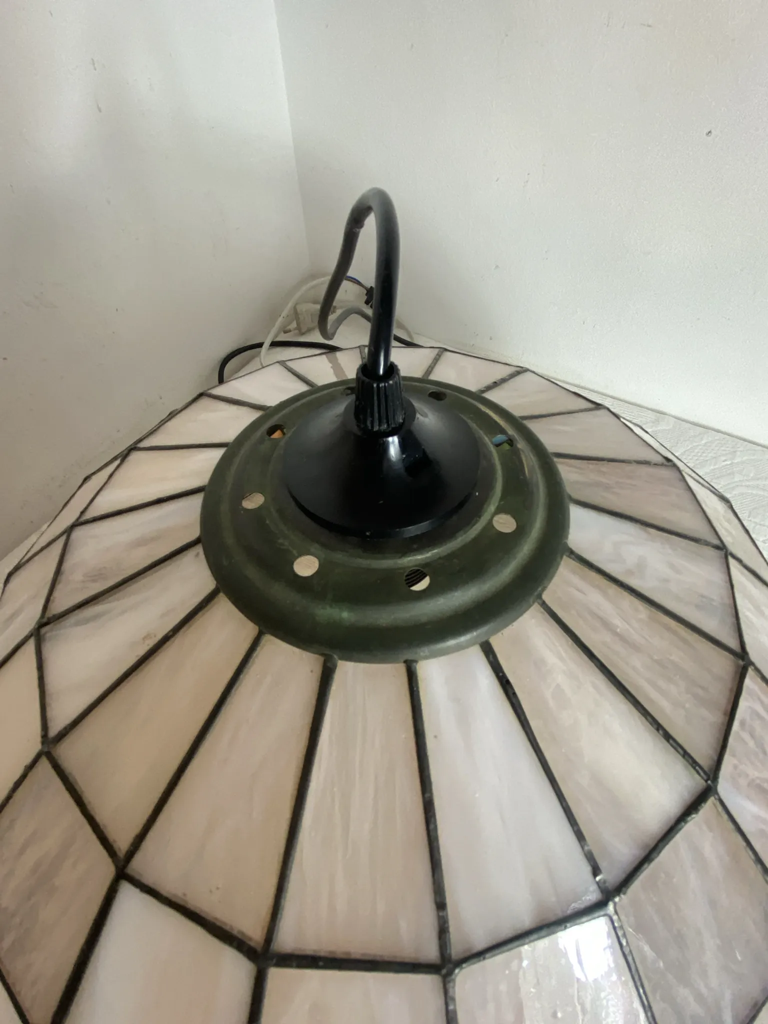 Stained glass pendant