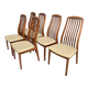 set of 4 Teak Kai Kristiansen chairs  for  Schou Andersen 1960s Denmark
