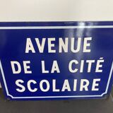 Plaque de rue ancienne émaillé