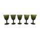 Set of 5 antique blown glass bubble glasses.