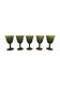 Set of 5 antique blown glass bubble glasses.