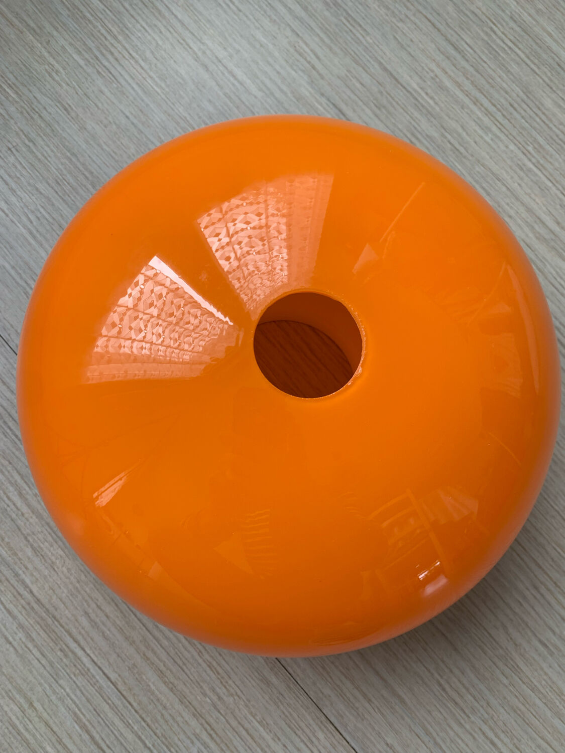 Vintage orange hanging lamp