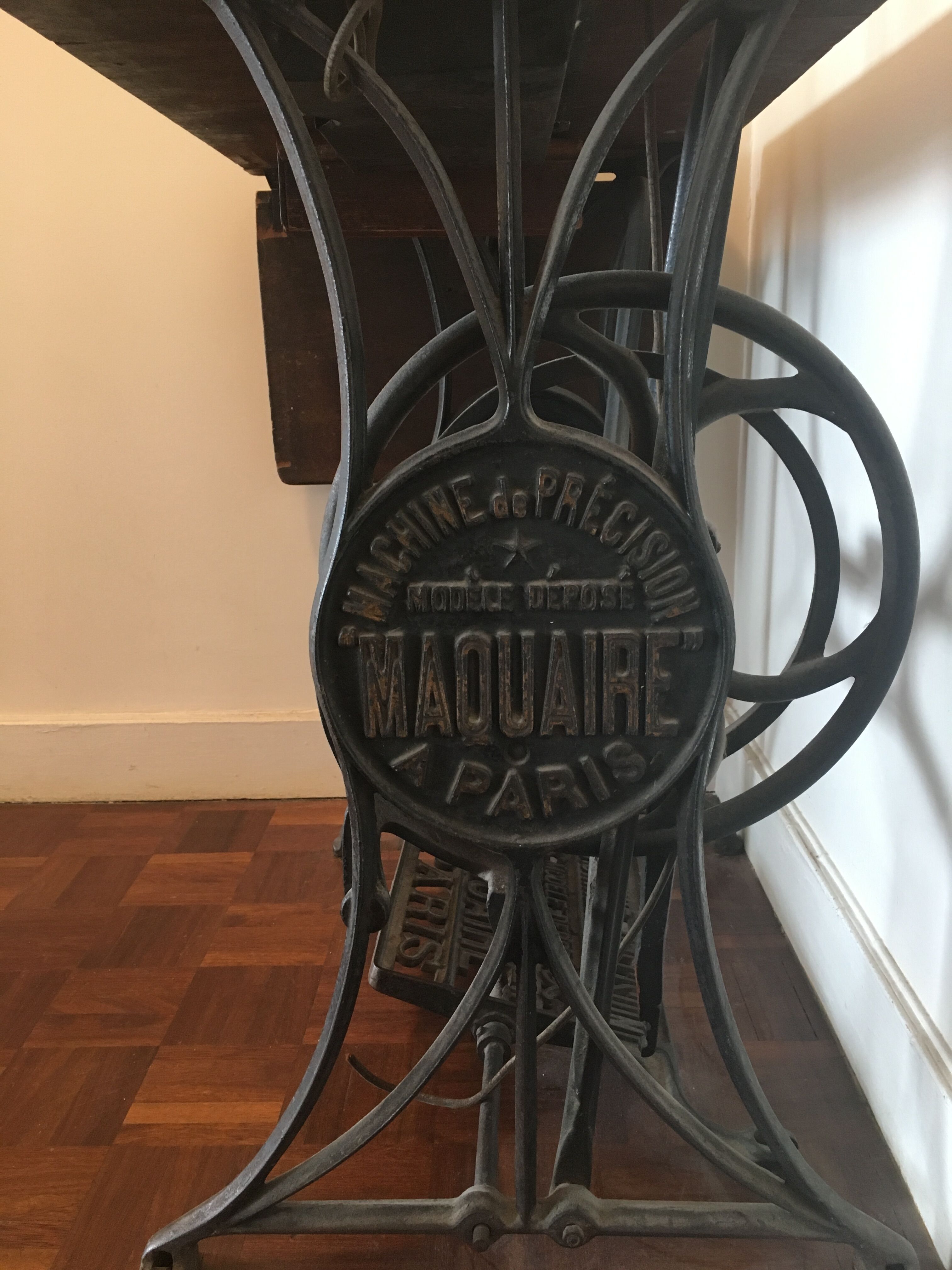 Ancient sewing machine