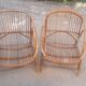 Rattan and bamboo garden furniture