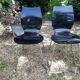 Lot de 2 chaises plexiglas vintage