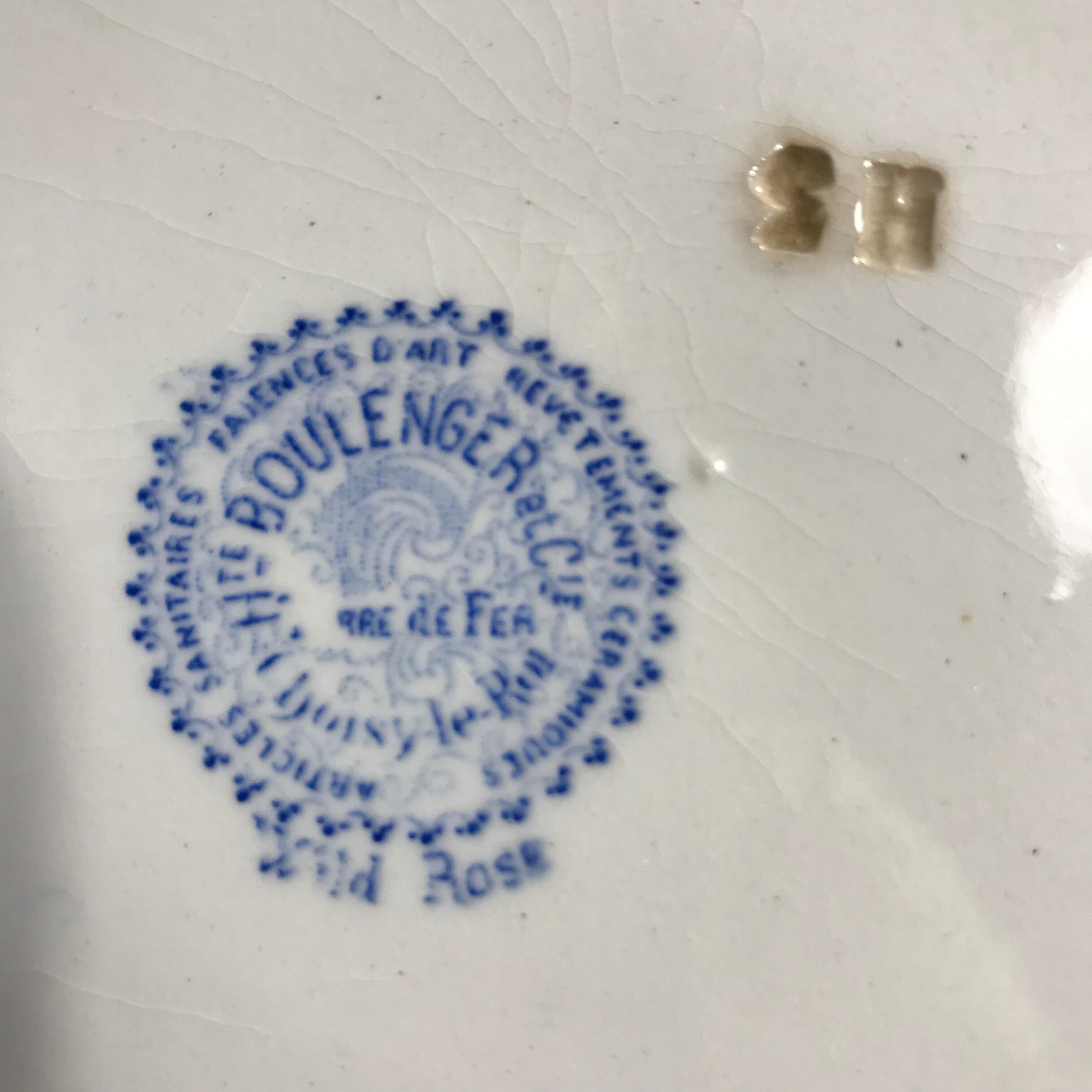 6 flat plates iron earth XIXth Choisy the king