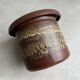 Large vintage fat lava ceramic flower pot / planter