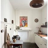 Still life with flowers and fruit