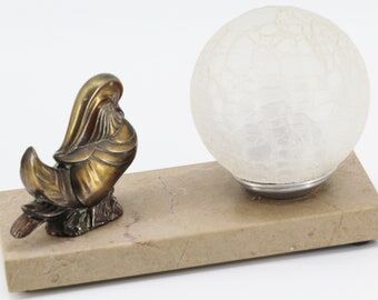 Bird lamp art deco