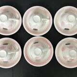 6 Gien coffee cups 40s-50s