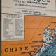 Large vintage school wall map – Pacific Ocean