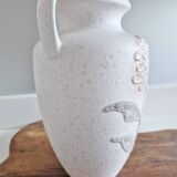 Vintage ceramic amphora vase Scheurich West Germany shabby 60s model 606-28
