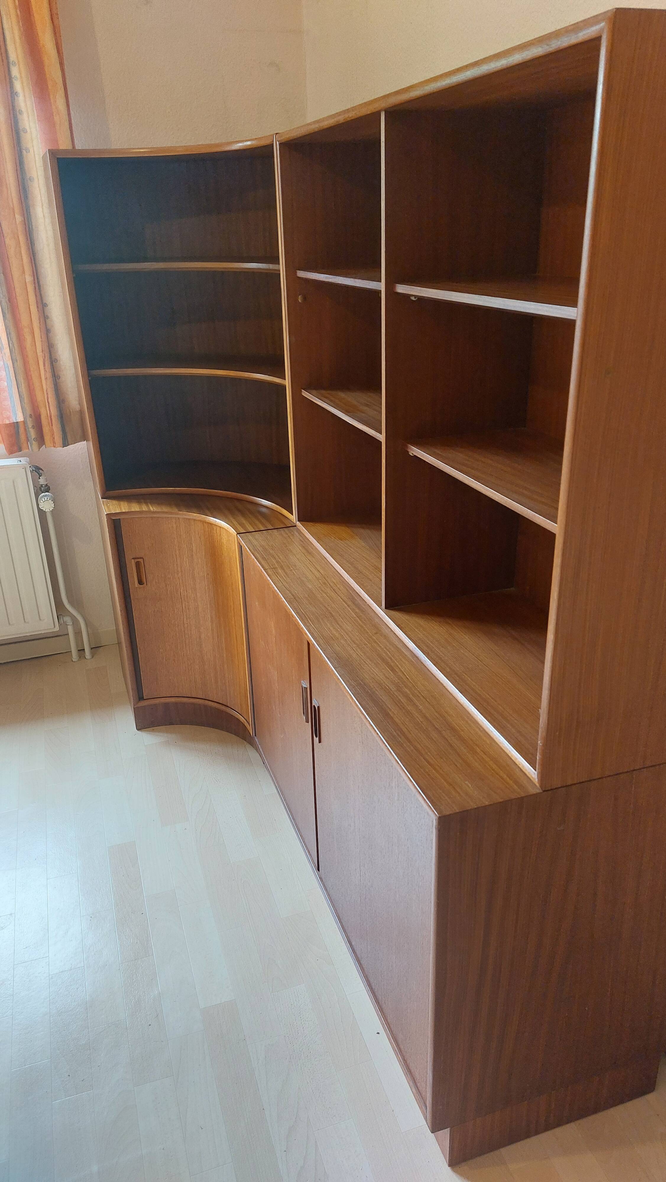 ensemble bibliothèque / rangement vintage modulable