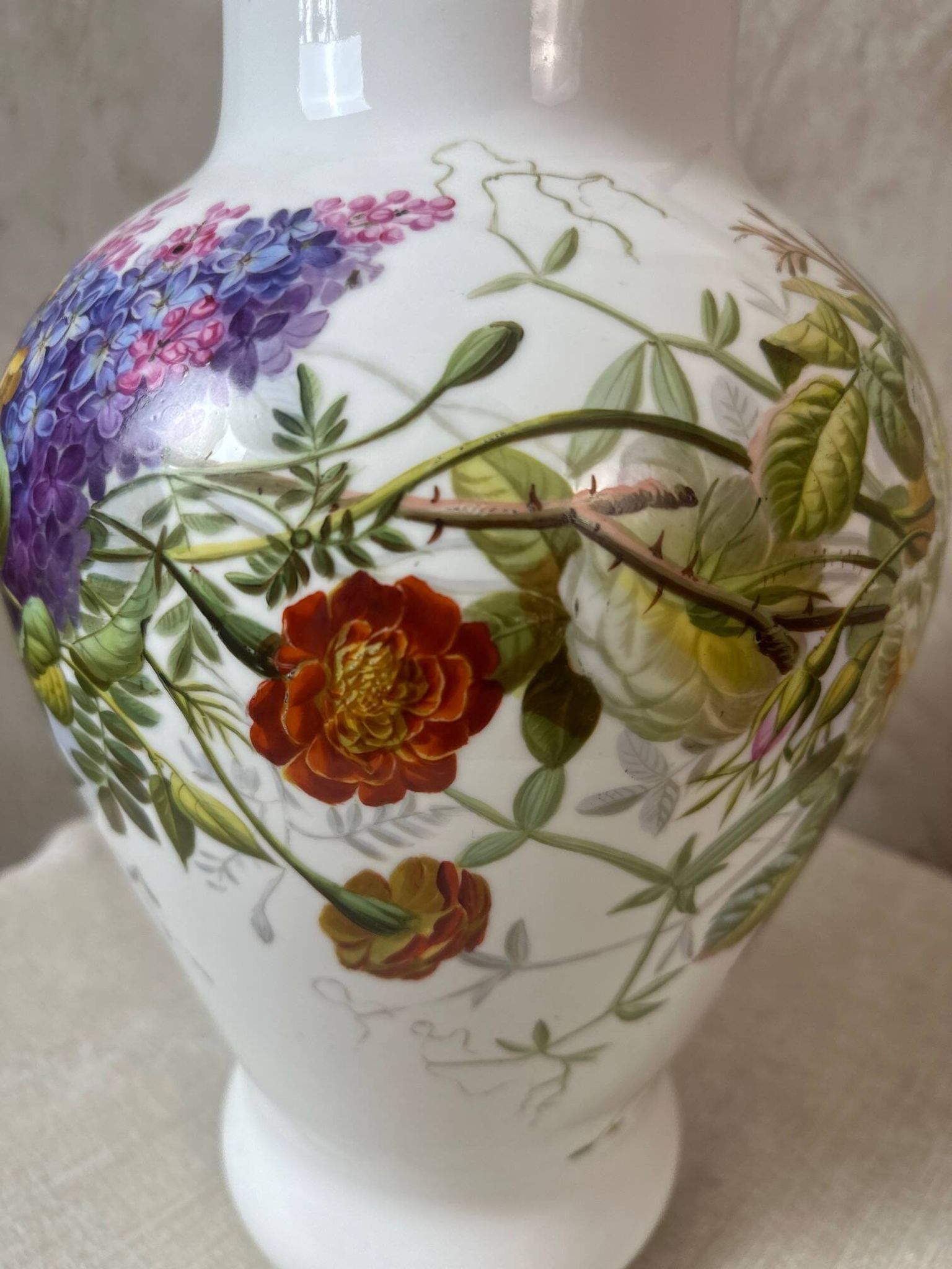 Paire de vases porcelaine de Paris