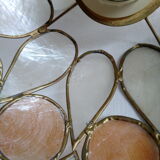 Mother-of-pearl hanging lamp