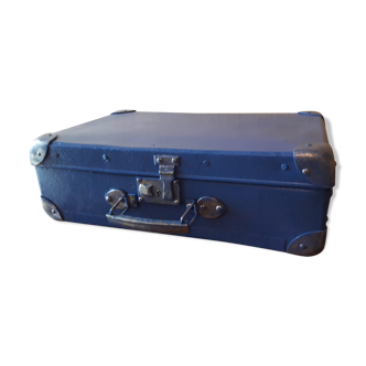 Vintage blue suitcase