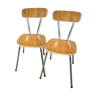 Duo of chairs in formica