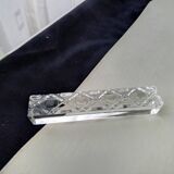 Box of 9 knife holders in Hungarian crystal, ruler shape