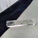 Set of 9 Hungarian crystal knife rests, strip shape