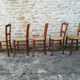 Set of 15 straw chairs