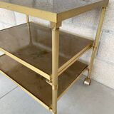 Vintage dessert stand in glass and brass