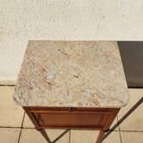 Marquetry bedside table