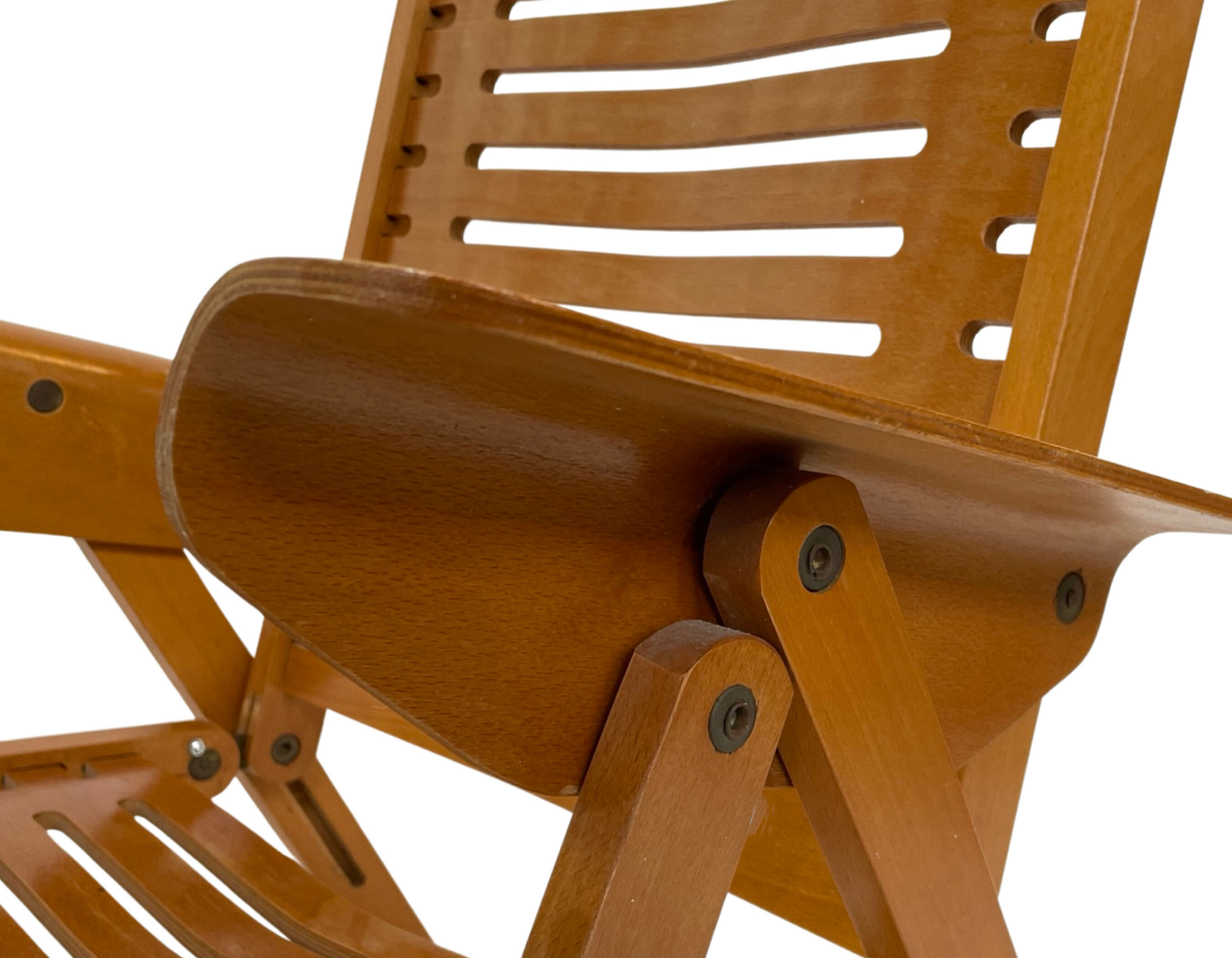 Vintage set of four Rex Plywood folding chairs by Niko Kralj design 1950