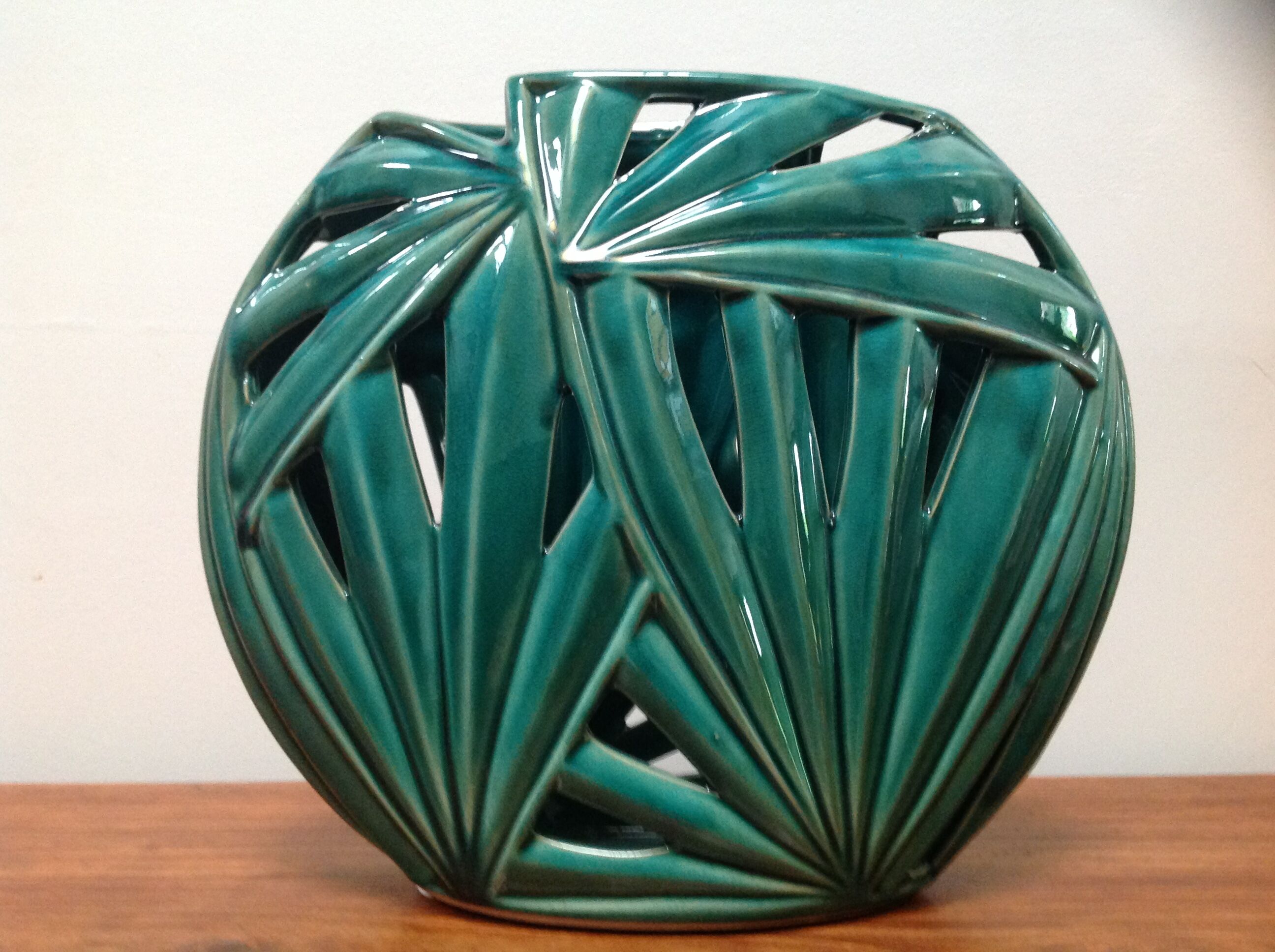 Ceramic vase nature foliage