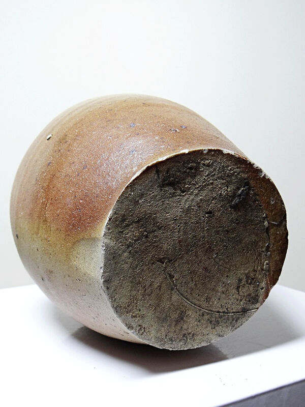 Cruche en grès de Puisaye artisanal vernissé, XIXe-XXème s.