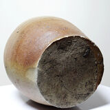 Ancient cruche from the 19th-20th century, artisanal glazed stoneware from Puisaye.