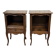 Pair of oak bedside tables in Louis XV style from the 1950s.
