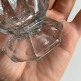 Duo de petits pots en verre épais