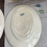 Service plates, iron earth, Sévigné, HB & Cie