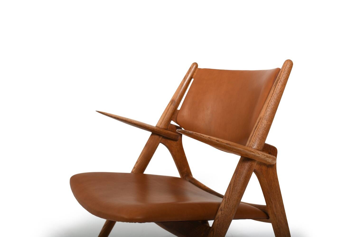 Fauteuils en chêne CH-28 de Hans J. Wegner
