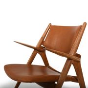 Early Pair CH-28 Oak Easychairs by Hans J. Wegner